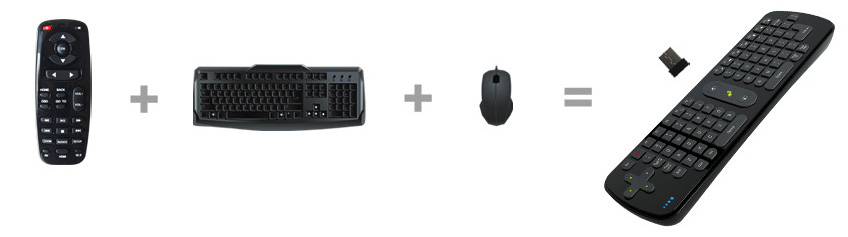 MEASY RC11 Air Mouse vezeték nélküli billentyűzet + egér